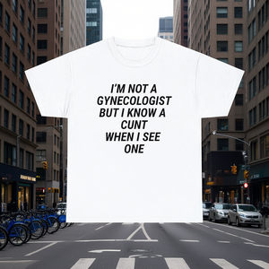 Maglietta ironica per ginecologo, maglietta sarcastica a maniche corte, girocollo unisex, per adulti, uso promozionale, stampa serigrafica - Product Image 2