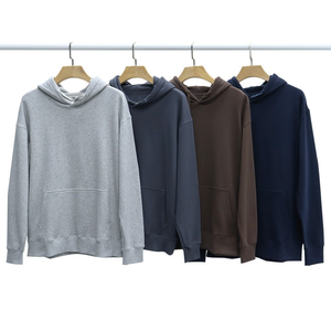 Sweat à capuche pour homme en coton 100% respirant et écologique, poids lourd, de luxe, avec appliques, pour l'hiver et l'automne, personnalisable - Product Image 1