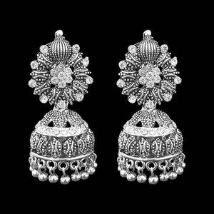 Jeweljunk Oxidised Beads <b>Drop</b> DanglerJhumki <b>Earrings</b> <b>Fashion</b> <b>Drop</b> <b>Earrings</b> 1311269 - Product Image 1