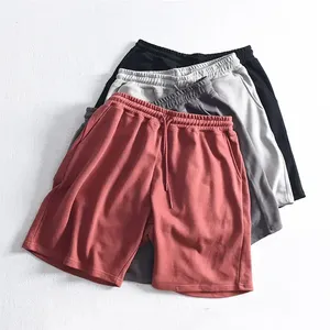 High Quality <b>Men</b> <b>Sweat</b> <b>shorts</b> Cotton Fleece Casual Sports Gym <b>Shorts</b> Elastic Waist Pockets Custom OEM Wholesale Activewear - Product Image 1