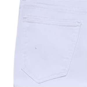 Short d'été en denim 100% coton pour hommes blancs, décontracté et écologique, style droit, taille moyenne décontractée - Product Image 5