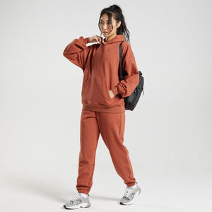 2024 personnalisé haute qualité surdimensionné pull à capuche ensemble femmes confortable polaire hiver longue à capuche grande taille impression 3D lavé Technique - Product Image 6