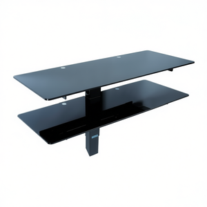 Support mural pour moniteur TV FM 35 1200 noir, capacité 60 kg, crochets et rails, modèle 80 00056 - Product Image 2