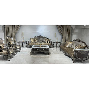 โซฟาไม้แท้ Patricia สไตล์คลาสสิกสุดหรู พร้อมวัสดุคุณภาพสูงและงานแฮนด์เมดสำหรับห้องนั่งเล่นของคุณ - Product Image 1