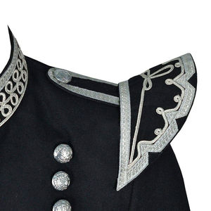 Nouvelle veste doublet écossaise noire pour bagarreurs de bagpipes, tunique doublet - Product Image 3