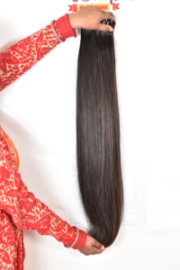 Venta al por mayor 100% virgen paquete crudo vietnamita color natural pelo negro mujeres máquina barata doble trama extensiones de cabello humano - Product Image 4