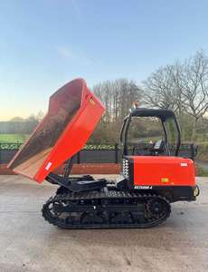 Livraison gratuite, certifié CE EPA, mini-dumper sur chenilles Kubota KC250HR-4, mini-transporteur sur chenilles, mini-dumper hydraulique à basculement - Product Image 5