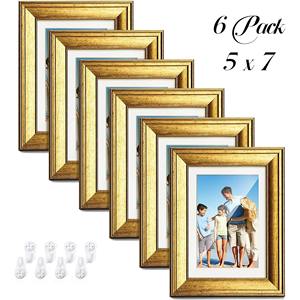 Vintage Inspired <b>Brass</b> Metal Photo <b>Frame</b> Square Shape with Antique Aged Finishing for Framing Old Photographs or Artwork - Product Image 4