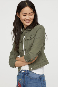 Veste en jean bleu surdimensionné de haute qualité pour hommes col montant avec traitement durable - Product Image 4