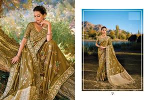 Nouvelle collection de saris en soie Banarasi pure avec zari pur pour la vente en gros - Product Image 5