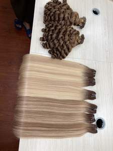 100% ต่อผมมนุษย์ Remy Ombre แบบสองเส้นผมมนุษย์เรียงตามแนวเดียวกัน - Product Image 4