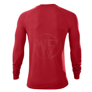 เสื้อรัดรูปเข้ารูปสำหรับผู้ชายเสื้อรัดรูปสีพื้นสำหรับออกกำลังกาย - Product Image 6