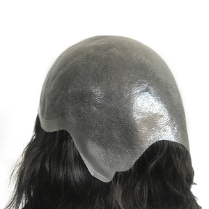 6 pouces de longueur de cheveux pleine PU mince peau haut en cuir Base perruque de cheveux humains naturels avec <span class=keywords><strong>livraison</strong></span> rapide - Product Image 3
