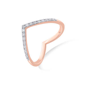 Bague en diamant or rose Royal Grace Cocktail - Product Image 4