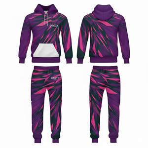 Chándal Deportivo de Invierno Personalizado al por Mayor, Pantalones de Uniforme con Capucha, Ropa Deportiva de Jersey, Ropa Larga de Alta Calidad de Poliéster - Product Image 3