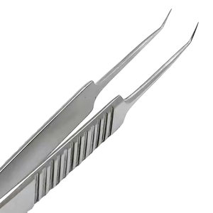 Pinzas de joyero, pinzas de microprecisión para joyería, pinzas divisoras para relojero de microdisección curvadas angulares - Product Image 4