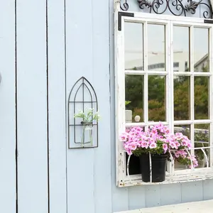 Florero de Tubo de Vidrio y Metal Moderno, Nuevo y Popular en Amazon, Elegante para Decoración de Mesa, Florero de Tubo de Vidrio y Metal - Product Image 4