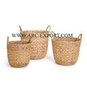 Cesta clásica de frutas y verduras para decoración del hogar, cesta de almacenamiento de mimbre Natural, cesta tejida a mano ecológica, Juego de 3 - Product Image 4