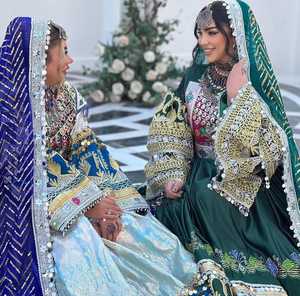 Último Diseño 2025 Vestido Largo Estilo Maxi Cultura Afgana Elegante Traje Afgano Conjunto de Vestido con Bordado y Logotipo Impreso Transpirable - Product Image 6