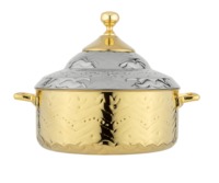 Nouveaux pots à nourriture en métal de qualité supérieure, faits à la main, luxueux, de forme ronde, pour la cuisine, en vente à bas prix