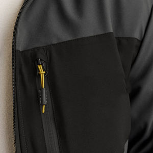 Vestes Softshell légères à fermeture éclair intégrale pour hommes avec doublure polaire Hiver Automne Randonnée en plein air Manteaux chauds Poches Motif Décoration - Product Image 6