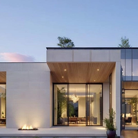 Villa de luxe personnalisable, maison préfabriquée, maison hybride en acier et en béton, haute résistance, durable, écologique, résistante au feu