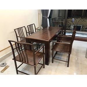 Forme de rectangle traditionnel en gros taille personnalisée ensemble de table en bois de haute qualité exportation du Vietnam - Product Image 5