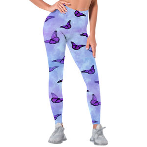 Leggings de yoga imprimés doux, confortables et respirants 2024, avec logo personnalisé à la taille, pour entraînement en extérieur et en salle de sport, prix de gros en promotion - Product Image 1