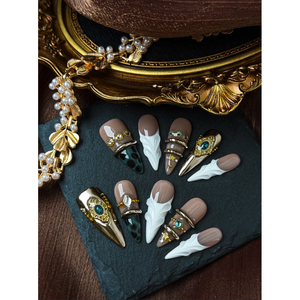 Obsidian Crown Couture Press on Nail, décorations élégantes pour ongles - Product Image 3