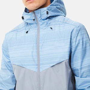 Survêtement coupe-vent imprimé personnalisable pour homme, style streetwear, 2 pièces, avec cordon de serrage, séchage rapide - Product Image 2
