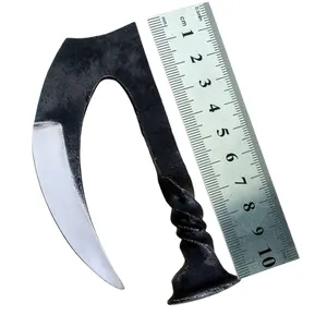 Küçük bıçak küçük boy el yapımı ortaçağ demiryolu demir bıçak benzersiz tasarım el dövme hediye bıçak antika şef bıçağı