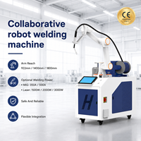 Máquina de Soldadura Robótica de 350A 500A, Brazo Robótico de Soldadura de 6 Ejes sin Programación, Soldador Cobot para Fabricación de Acero y Aluminio