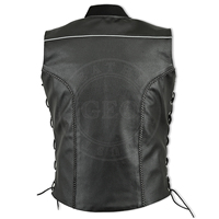 Chalecos de cuero OEM para hombres y mujeres Moda personalizada y estilo motorista