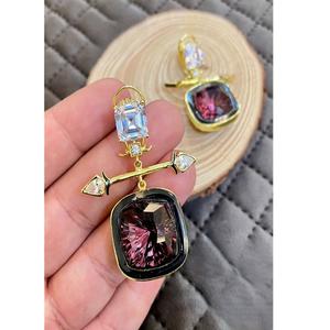 Shining Beauty <b>Studs</b> Oval Glow <b>Studs</b> <b>Earrings</b> Elegant Women <b>Earrings</b> for Party Wear Fashion Accessories for Gifts - Product Image 1