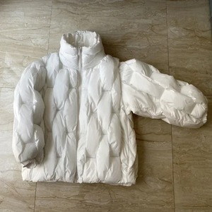 Luxury <b>Men's</b> Square Weave Warm Eco-Friendly Waterproof Puffer <b>Jacket</b> High Collar Stand Canvas Casual Oversized High Winter - Product Image 2