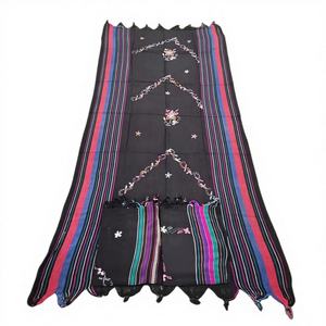 <b>Black</b> Solid Viscose Women's Winter Luxury Soft Durable Medium Length <b>Shawl</b> for Outdoor Activities and Gifts - Product Image 1