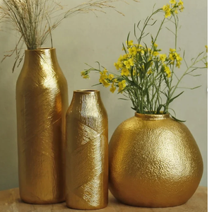 Jarrón de flores con forma de Matka con acabado plateado, vajilla decorativa hecha a mano, florero, decoración para el hogar y el Hotel, uso de sala de dibujo - Product Image 2