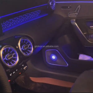 64 Couleurs LED Haut-Parleur Couverture <span class=keywords><strong>De</strong></span> Porte <span class=keywords><strong>De</strong></span> Voiture Audio Décoration Lampe Lumière Ambiante pour <span class=keywords><strong>Mercedes</strong></span> Benz W177 W118 W247 GLB GLA CLA AB <span class=keywords><strong>Classe</strong></span> - Product Image 3