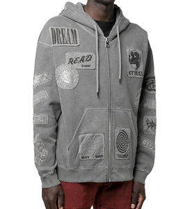 Sweat à capuche surdimensionné personnalisé avec broderie de patchs, sweat à capuche lourd personnalisé, sweat à capuche brodé avec des patchs, sweat à capuche imprimé - Product Image 1