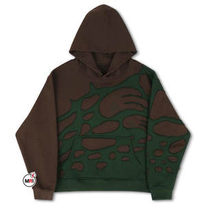 Sudadera con capucha de bloque de <span class=keywords><strong>color</strong></span> personalizada al por mayor, jersey de gran tamaño de algodón, parches de retazos elegantes y a la moda, ropa informal estilo Hip Hop, sudadera con capucha para hombre - Product Image 3