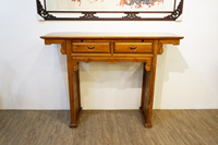 Élégante Armoire d'Entrée en Teck Durable Style Antique, Table de Rangement de 1,46 Mètres, Style Classique Chinois, Fournisseur Direct d'Usine OEM/ODM