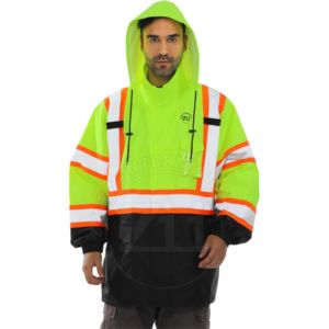 Sudadera de Alta Visibilidad ANSI Clase 1 EN ISO 20471 Clase 2 para Trabajo de Construcción, con Múltiples Bolsillos, Luces LED Intermitentes y Características de Seguridad Reflectantes, Gran Venta - Product Image 1