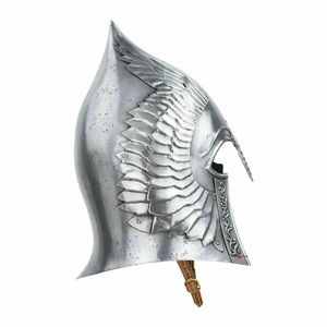 Casco de acero de los caballeros del anillo, accesorio Medieval, Vikingo, regalo hecho a mano - Product Image 3
