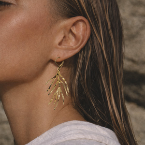 CUCOCUCA YXQ E188 Orecchini a lobo/goccia minimalisti in acciaio inossidabile color oro, semplicità moderna, linee pulite, ideali per l'uso quotidiano - Product Image 2