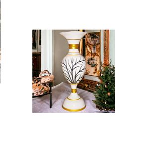 Pot de fleur en laiton moderne de qualité différente cadre Vase à fleurs fait à la main en laiton couleur luxe sol Vase en métal à vendre - Product Image 1