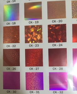 Film de papier de transfert PET métallisé arc-en-ciel holographique fantaisie haute température pour matériau de transfert de chaleur - Product Image 5