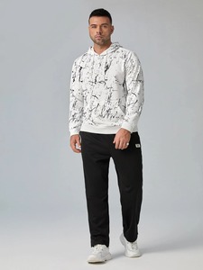 Sudadera con capucha ligera personalizada para hombre, sudaderas térmicas de rizo francés con hombro caído, ropa térmica de invierno pesada de gran tamaño - Product Image 5