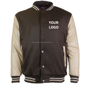 Chaqueta Varsity Personalizada para Hombre, Chaqueta de Béisbol Universitaria Vintage con Mangas de Cuero, Fabricante de Chaquetas de Béisbol de Lana y Cuero para Hombre - Product Image 4