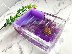 Porte-savon en résine époxy, forme personnalisée, couleur personnalisée, vente chaude, porte-savon en résine de haute qualité - Product Image 6