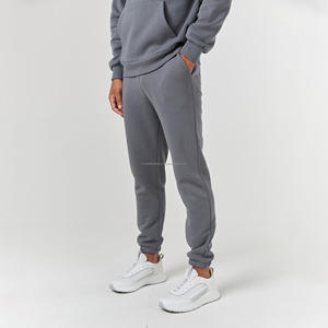 High Performance two piece customized logo high quality fabric solid plain color cheap price men winter tracksuits - Product Image 6